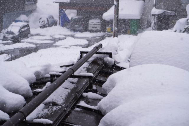 大雪時の屋根